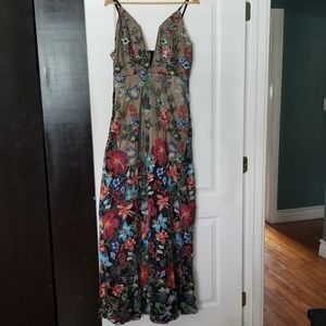Embroidery Floral Dress